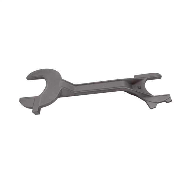Multipurpose wrench of grey-cast iron